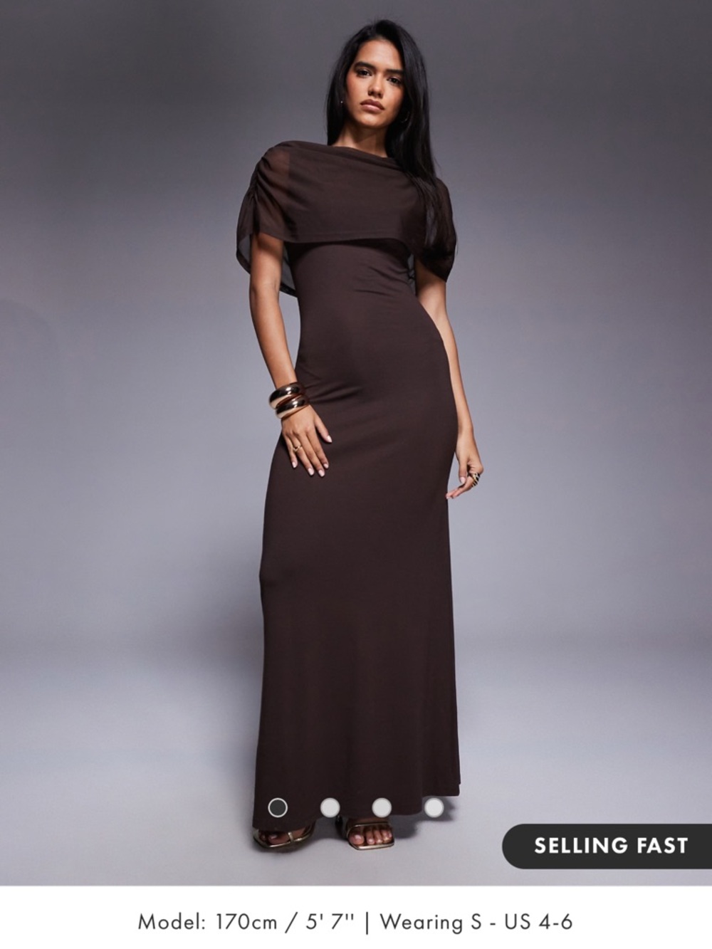 Brown formal dress